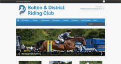 Desktop Screenshot of boltonanddistrictridingclub.co.uk