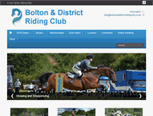 Tablet Screenshot of boltonanddistrictridingclub.co.uk